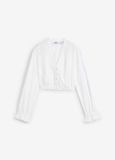 Dirndlbluse langarm weiß gebraucht kaufen  Kiel