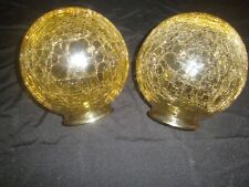 Amber crackle glass for sale  Sabina