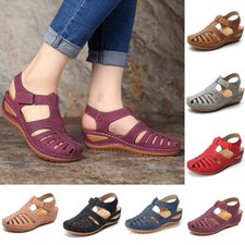Sandálias ortopédicas femininas confortáveis biqueira fechada mulas chinelos de verão sapatos baixos tamanho, usado comprar usado  Enviando para Brazil