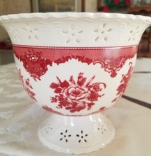 Vaso de porcelana vintage FTD design de rosas borgonha  comprar usado  Enviando para Brazil