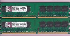 Usado, KIT DE MEMÓRIA RAM 2GB 2x1GB PC2 5300 KINGSTON KVR667D2N5/1G MÍCRON DDR2-667 240 pinos comprar usado  Enviando para Brazil