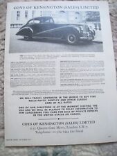 Coys kensington rolls for sale  BRISTOL