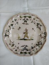 Assiette faïence bordeaux d'occasion  Pézenas