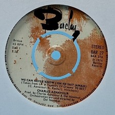 Charles aznavour never for sale  SOUTH OCKENDON