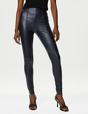 Navy leather look for sale  CLYDEBANK