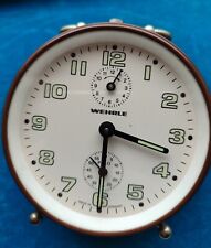 ANTIGUO RELOJ CUERDA DESPERTADOR WEHRLE ⏰ MADE IN GERMANY FUNCIONANDO 95x105mm comprar usado  Enviando para Brazil
