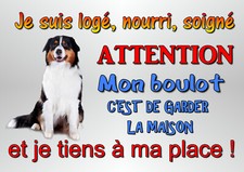 Plaque attention chien d'occasion  Lapalud