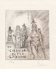 Exlibris - ALEXANDRU RADULESCU - For Peter Labuhn - Judgment of Paris I -Signed  na sprzedaż  Wysyłka do Poland