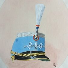 Aquarelle shako colonel d'occasion  Nantes-