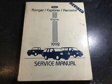 1992 Ford Ranger Truck Explorer Aerostar Van Vol.  1 manual de serviço do motor L4 V6 comprar usado  Enviando para Brazil
