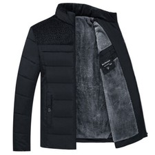Usado, Jaqueta de inverno masculina de pelúcia espessada casaco Parker inverno zíper grosso masculina comprar usado  Enviando para Brazil