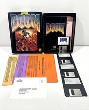DOOM Big Box 1993 Jogo de PC Registrado 1.2 4 Discos, Manaccom Austrália COMPLETO comprar usado  Enviando para Brazil