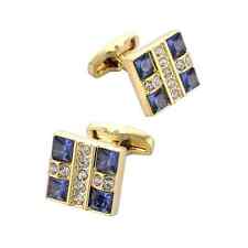 Gemelos clásicos de diamantes de imitación de joyería vintage para hombre 1 par de eslabones de camisa segunda mano  Embacar hacia Mexico