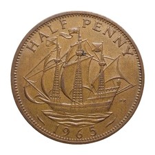 1965 half penny for sale  LITTLEHAMPTON