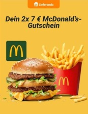 Lieferando mcdonald gutschein gebraucht kaufen  Stuttgart