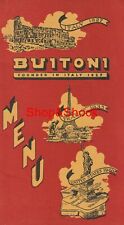 1950 BUITONI Vintage Menu American Brochure Italian Pasta Spaghetti Vintage comprar usado  Enviando para Brazil