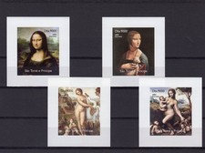 São Tomé e Príncipe 2005 Leonardo da Vinci/Mona Lisa 4 P/S Imperfurado MNH comprar usado  Enviando para Brazil