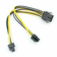 UL 18AWG 8Pin zu 8P 2-Port 4+4Pin CPU Netzteil Computer Verlängerungskabel 20cm comprar usado  Enviando para Brazil