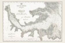 1874 nautical chart for sale  Saint Augustine