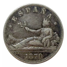 Espagne pesetas 1870 d'occasion  Provins
