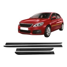 Listwy ochronne boczne Ochrona drzwi ABS do Peugeot 308 od 2014 roku Czarne listwy drzwiowe na sprzedaż  Wysyłka do Poland