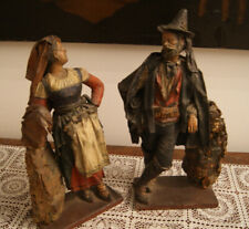 Coppia statuine terracotta usato  Roma