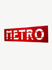Plaque metropolitain originale d'occasion  Saint-Fargeau-Ponthierry