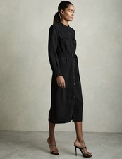 Reiss black belted for sale  LONDON