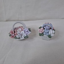 Ceramic flower basket for sale  SOUTHAMPTON