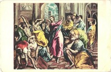 Cartão postal Purification of The Temple por El Greco, The Frick Collection, Nova York comprar usado  Enviando para Brazil