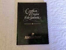 Certificato origine audemars usato  Italia