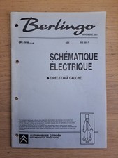 (351A) Manuel d'atelier CITROEN Berlingo - Schématique Électrique, Novembre 2001 comprar usado  Enviando para Brazil
