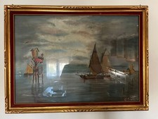 Quadro mare navi usato  Ravenna