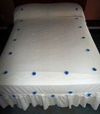 Vintage white chenille for sale  Fredericksburg