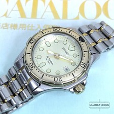 1991 Seiko relógio de mergulho de quartzo vintage dois tons (7N35-6000) comprar usado  Enviando para Brazil