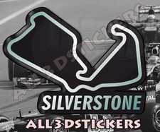Usado, 3D Adesivo Resina Domed Silverstone Circuit 12x9 cm (4,72x3,54 ") Decal adesivo comprar usado  Enviando para Brazil