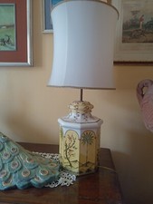 Lampada tavolo decorata usato  Roma
