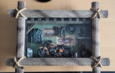 Holzbild bild biker gebraucht kaufen  Saalfeld/Saale