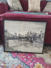 Framed ink drawing for sale  Beachwood