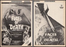 Usado, FACES OF DEATH - Original 1979 Trade AD / promo / pôster _ John Alan Schwartz comprar usado  Enviando para Brazil