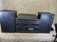 SHARP SG-F800 centro de música integrado toca-discos toca-discos cassete deck com alto-falantes testados comprar usado  Enviando para Brazil