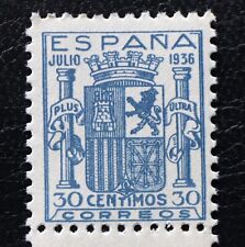 Usado, 801** MNH  Spain ▀ Escudo España 1936 30 cts azul raro, bueno aprx 1450€ comprar usado  Enviando para Brazil