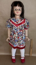 Boneca de brinquedo vintage Ideal Patti Playpal G35 morena olhos azuis 1960 35" grande, usado comprar usado  Enviando para Brazil