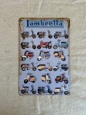 Insegna metallo lambretta usato  Settingiano