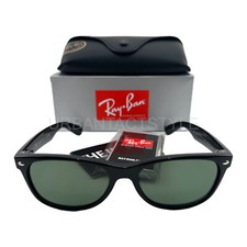 Óculos de sol Ray-Ban RB2132 novo Wayfarer clássico armação preta verde lente G-15 55mm, usado comprar usado  Enviando para Brazil