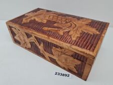 Holzdose handarbeit kerbschnit gebraucht kaufen  Burgstädt