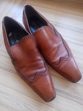 Mens brown leather for sale  NORWICH