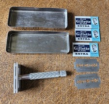 Vintage gillette safety for sale  HOLMFIRTH