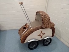 Wicker dolls pram for sale  LONDON