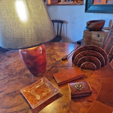 Wurzelholz schreibtisch zubeh� gebraucht kaufen  Geisingen